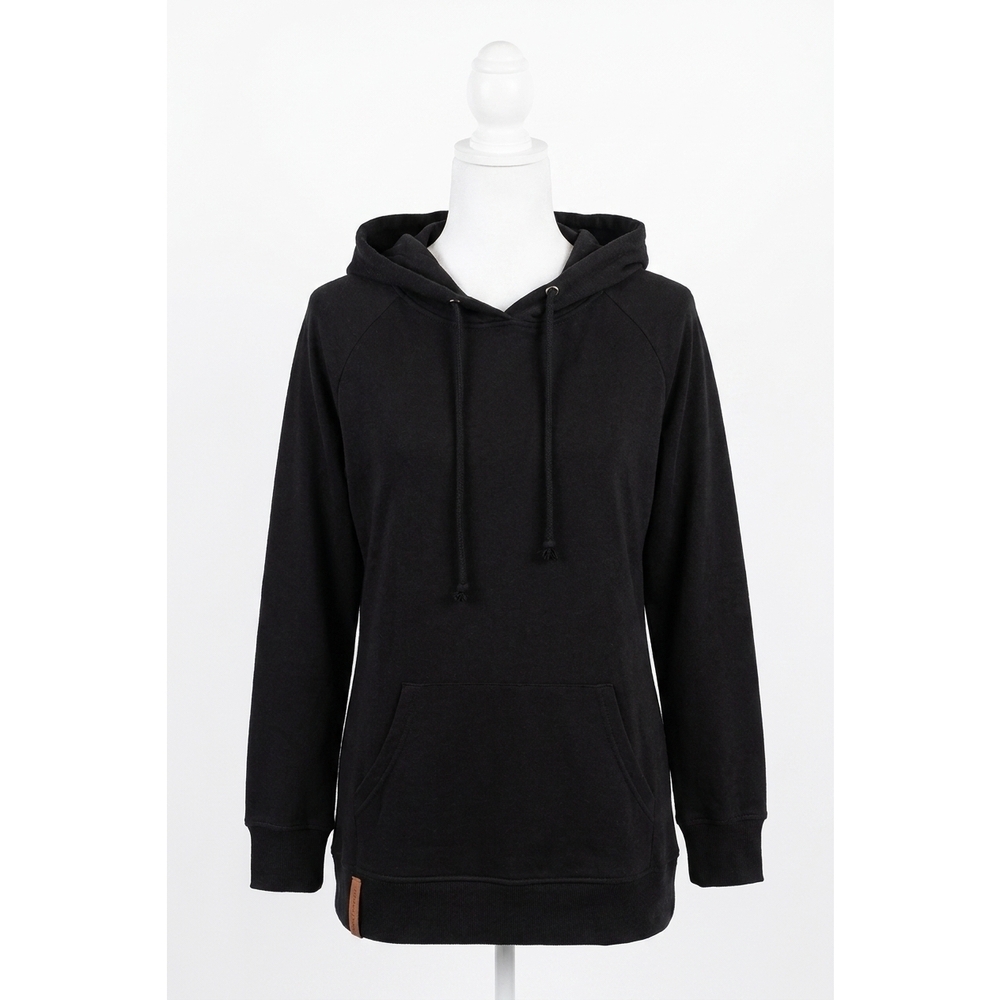 NEW AMPERSAND AVE side slit hoodie in blackout